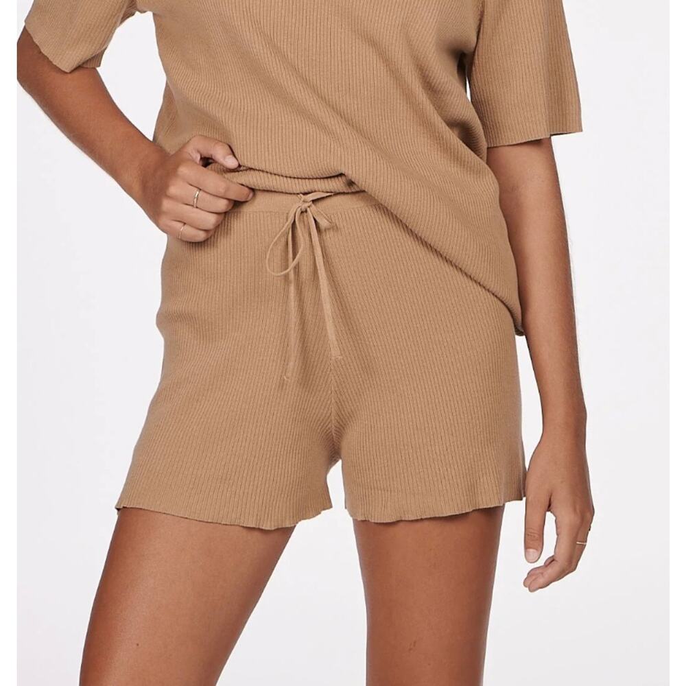 Charlie Holiday Delilah Ribbed Shorts